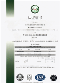 ISO9001證書(shū)